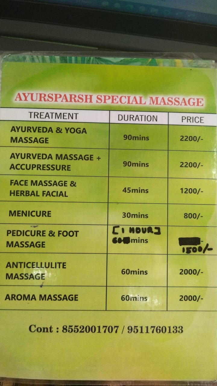 Special Rate Card